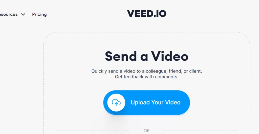 Veed io 发送视频