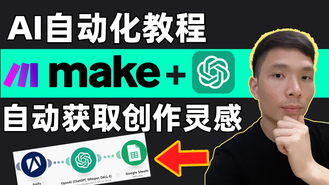 make.com新手教程，结合ChatGPT AI实现全自动化入门指南