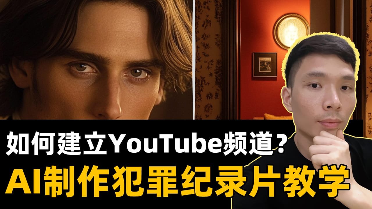 YouTube全流程实操教程：AI制作真实犯罪纪录片视频 实现网上赚钱