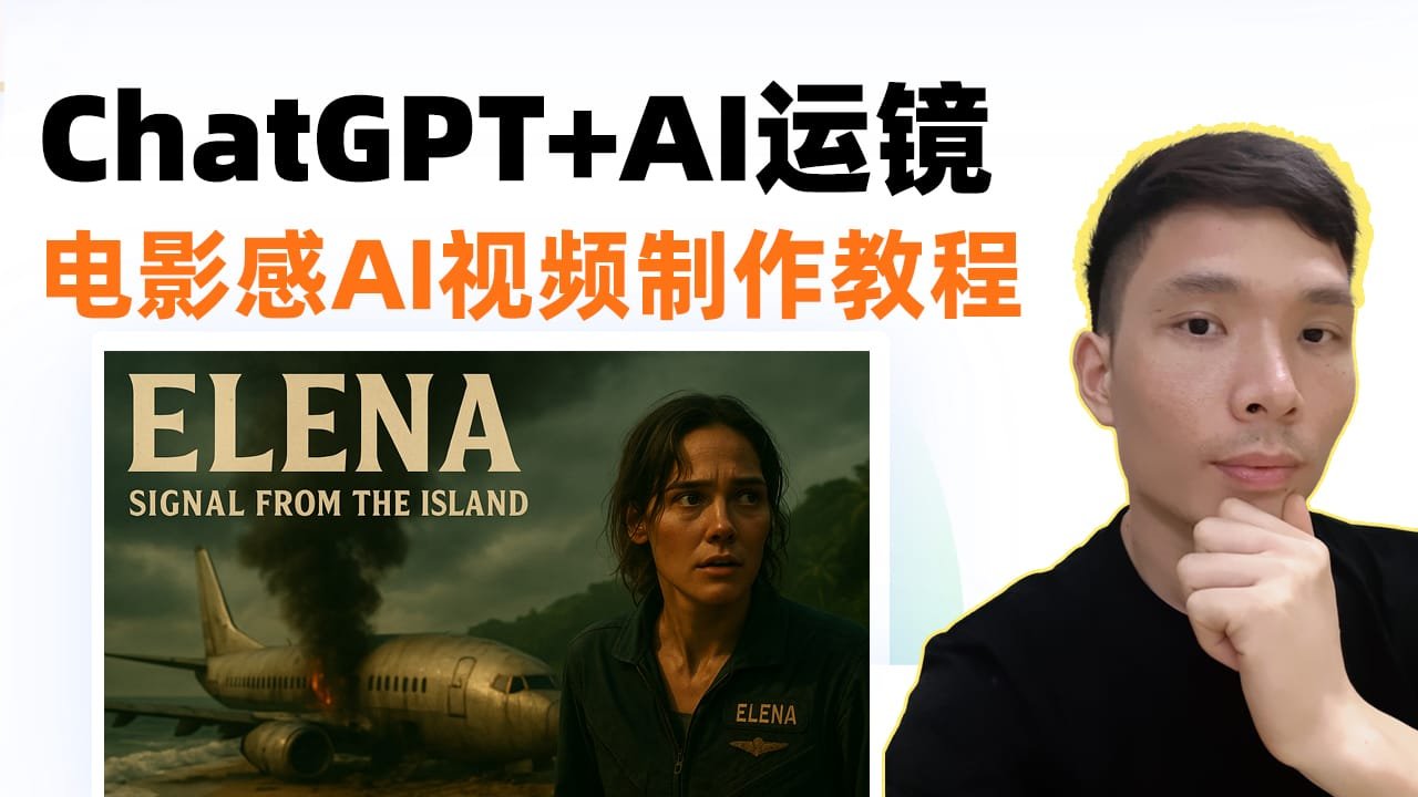 ChatGPT「电影感AI视频制作教程」（含脚本模版 + 提示词 + 工具搭配）