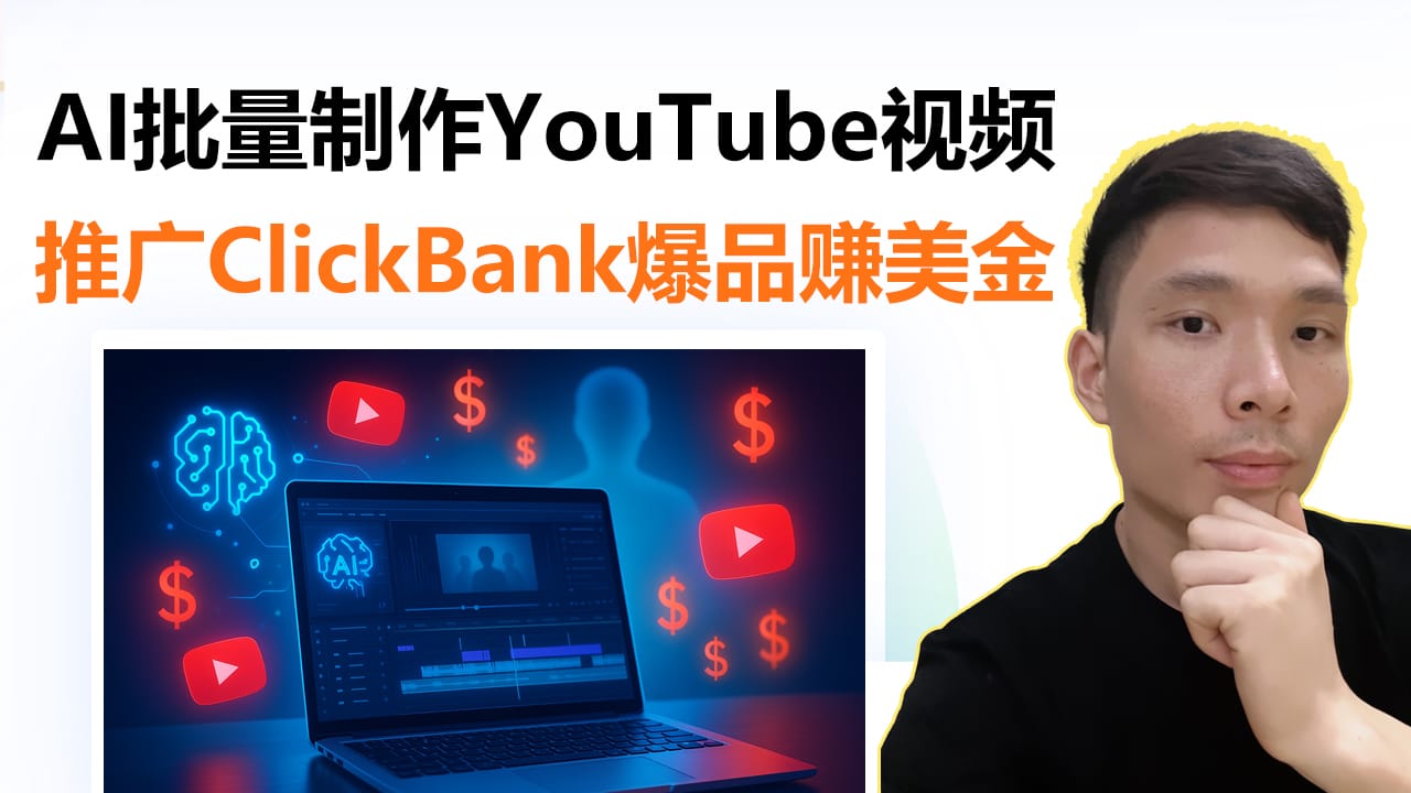 用AI批量制作YouTube视频，零广告成本推广ClickBank爆品赚美金| AI有风- 国外网上赚钱常用工具网站大全、网赚网址导航