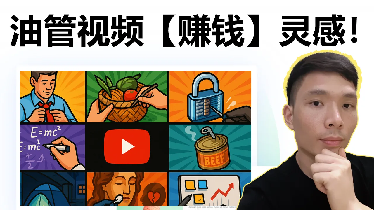 油管视频赚钱灵感！9个稀奇古怪频道创意