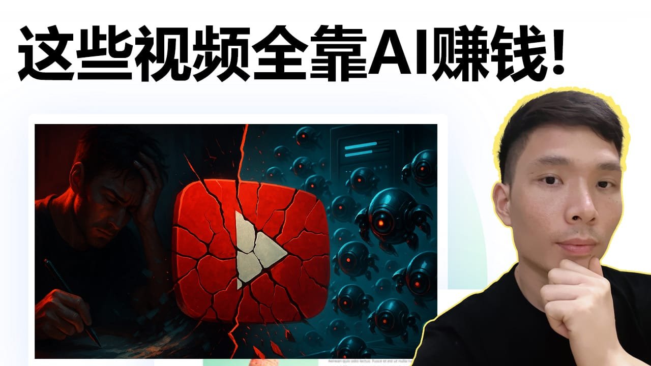 6个AI自动化YouTube赚钱的频道！你也能复制他们的赚钱模式！