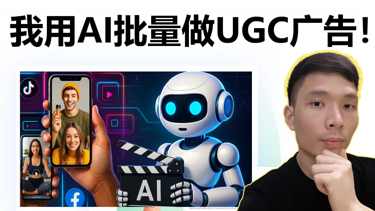 跨境电商AI广告制作全流程！教你批量生成UGC视频素材！（实战案例）