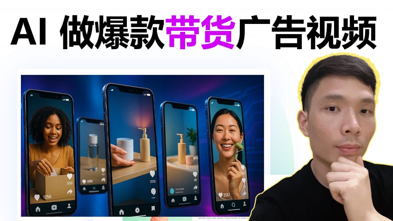 0基础批量做 AI UGC 广告：用 AI 生成带货短视频，适合 Shopify 卖家和 TikTok 小店等跨境电商店铺