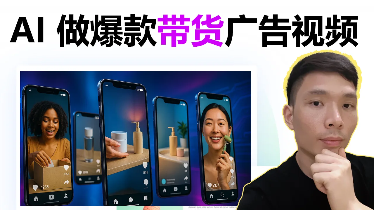 0基础批量做 AI UGC 广告：用 AI 生成带货短视频，适合 Shopify 卖家和 TikTok 小店等跨境电商店铺