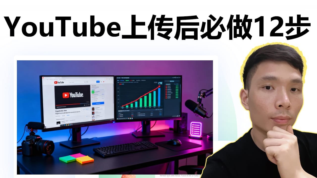 YouTube教程：视频发布后要做的12个优化步骤！