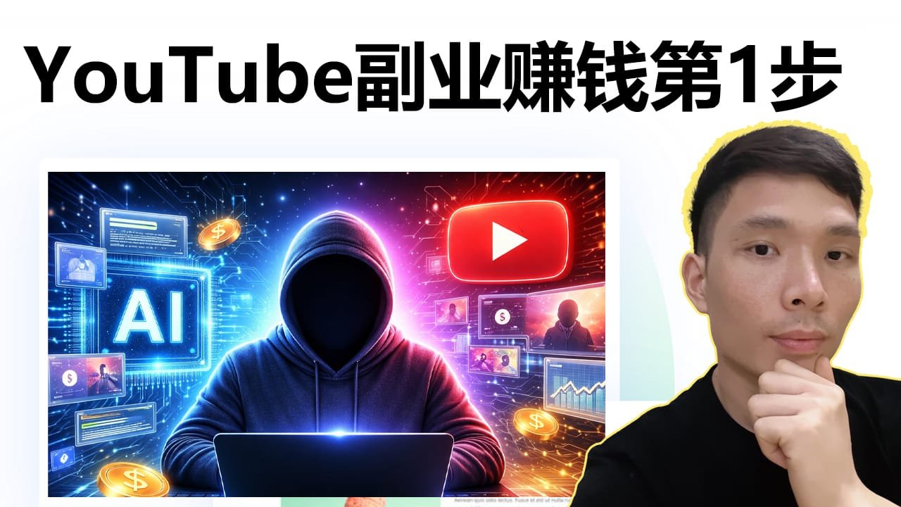 不露脸也能做YouTube赚钱？我用AI 42分钟现场搭建一个副业频道（投资理财视频制作教程）