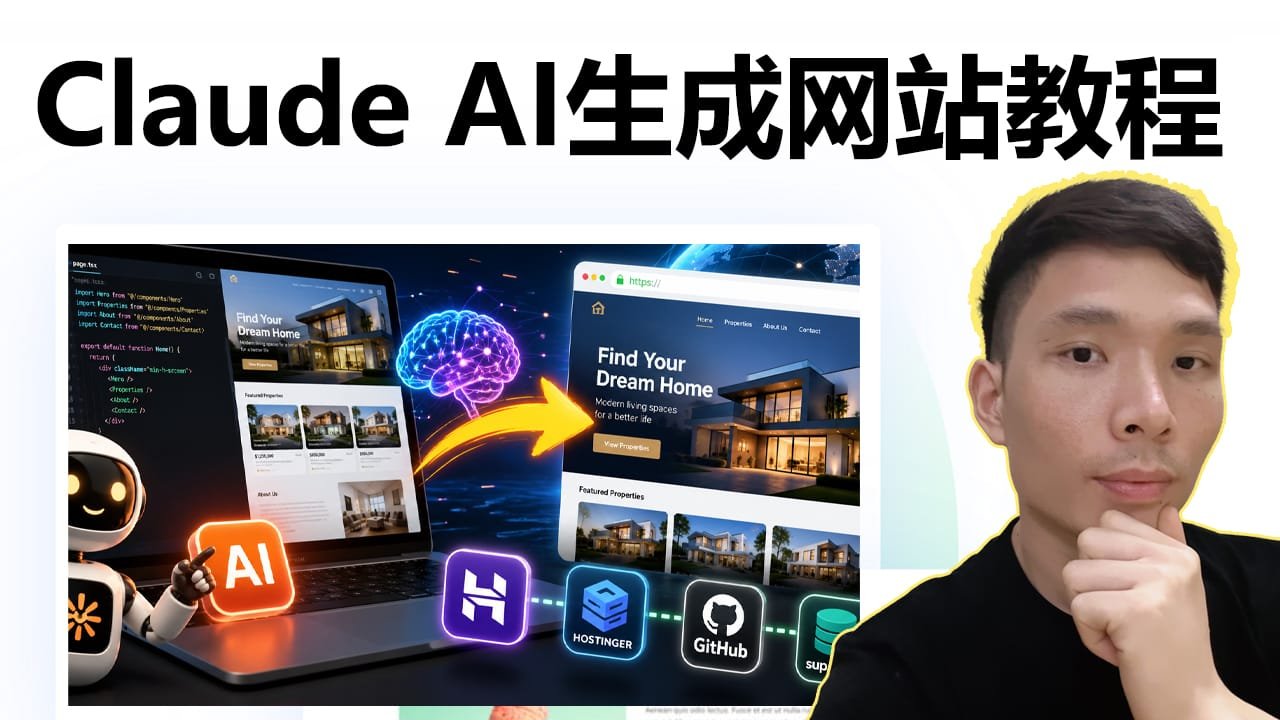 AI建站完整教程：用Claude AI生成网站，并部署到Hostinger服务器