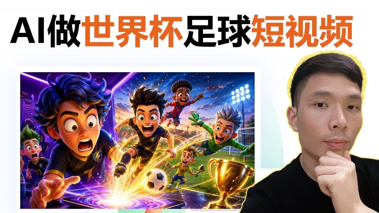 AI足球动画视频怎么做？YouTube爆款 AI 足球悬疑短视频制作教程