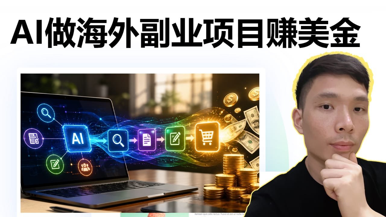 普通人怎么在网上赚钱？用AI做内容，靠联盟营销赚佣金