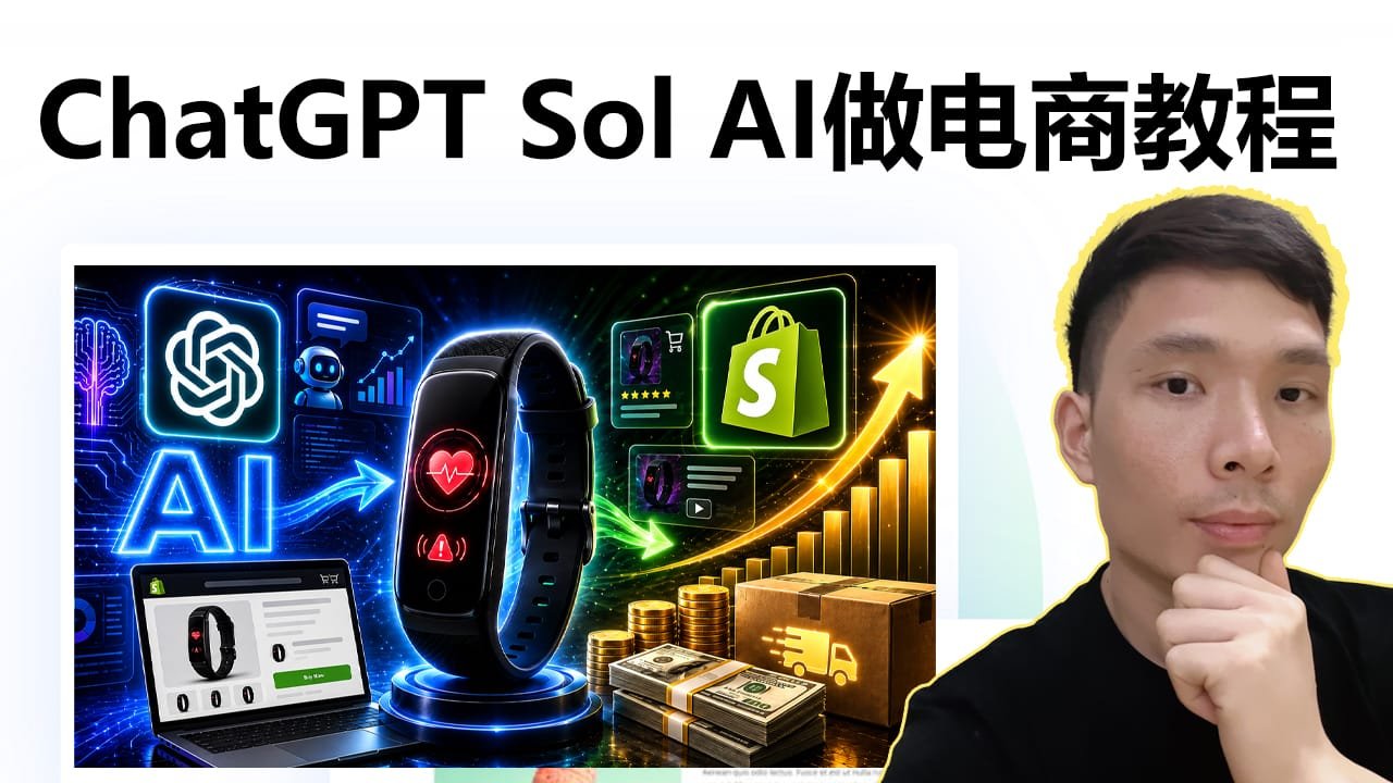 用ChatGPT Sol做Shopify跨境电商：从选品、建站到广告完整实操