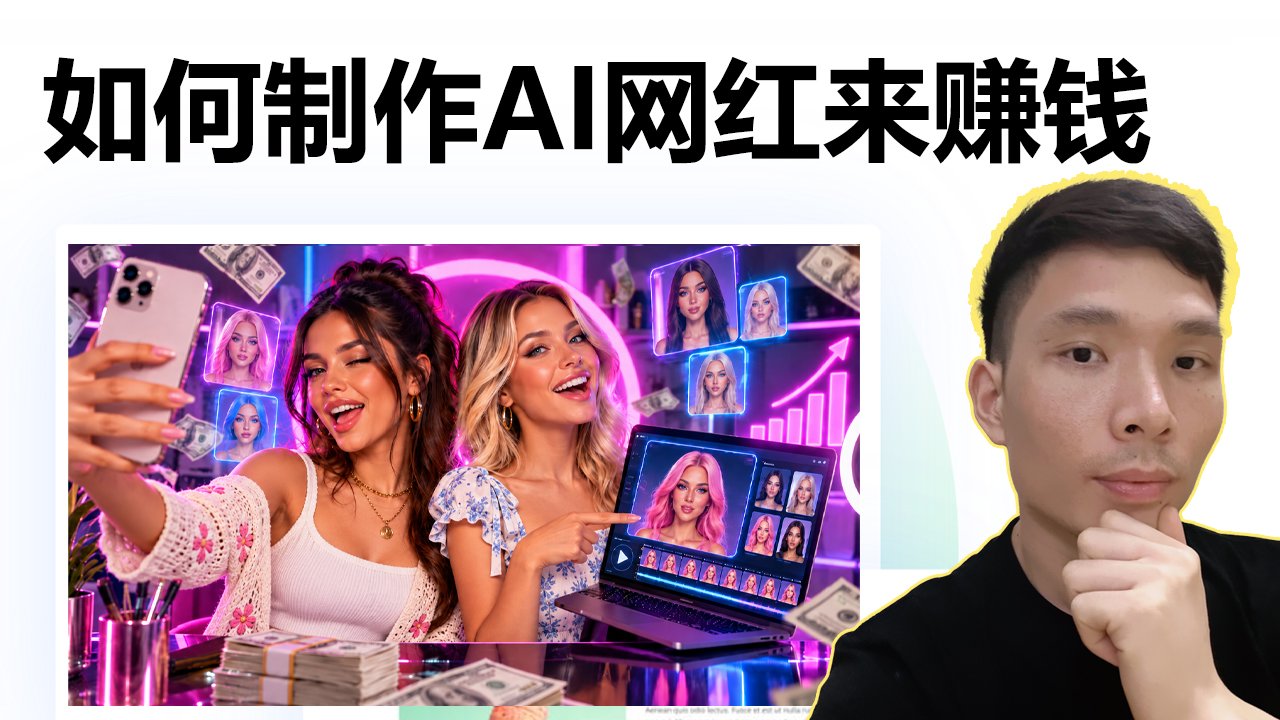 HeyGen AI数字人赚钱教程：不会拍视频也能做的AI副业，零基础完整教学