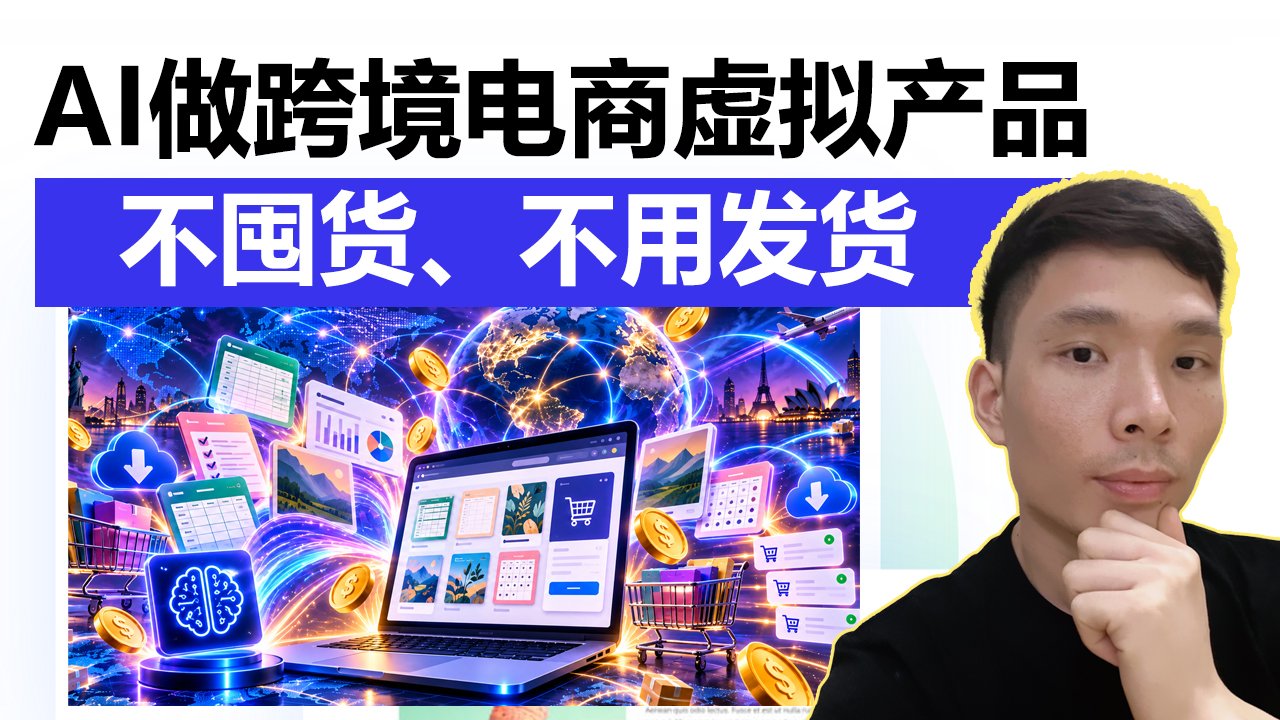 不用囤货、不用发货！用ChatGPT＋Claude AI做跨境电商虚拟产品
