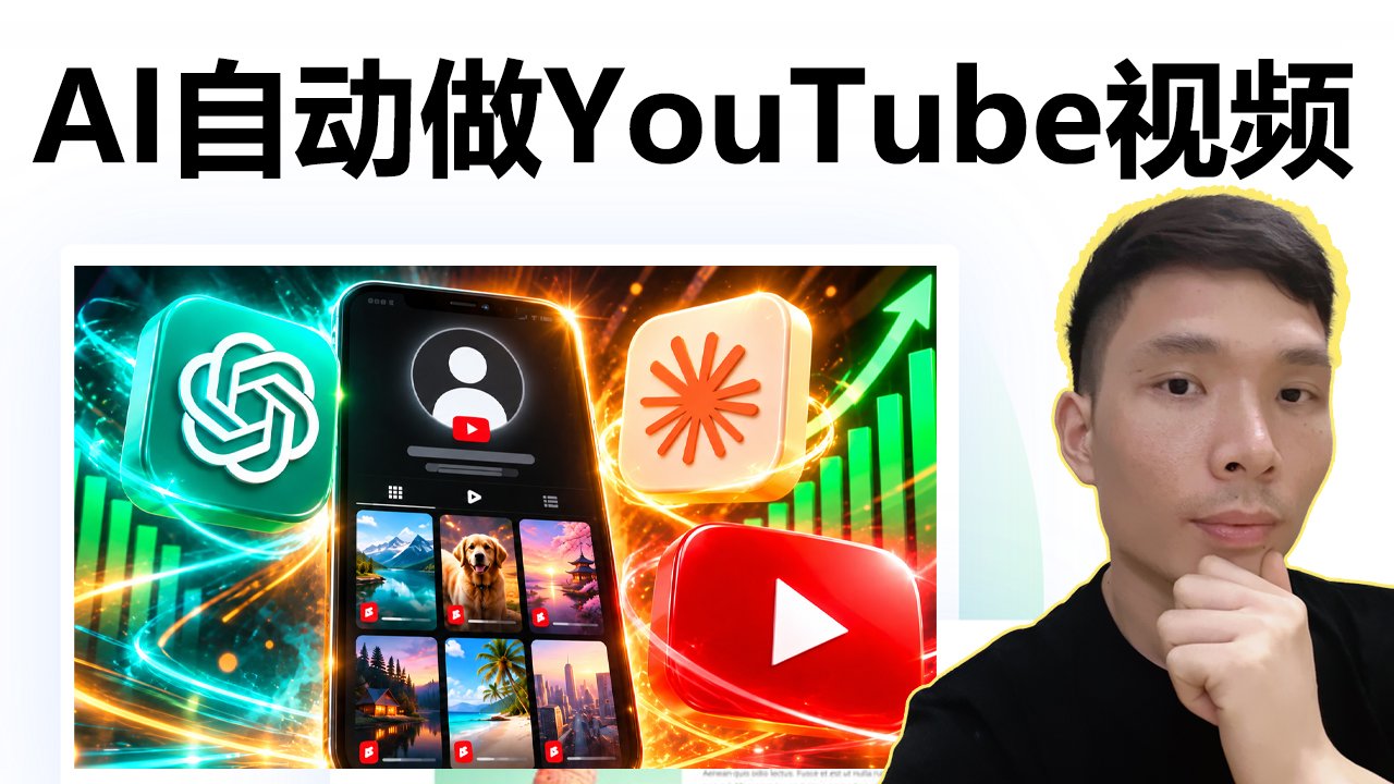 用 ChatGPT + Claude 自动做短视频 | 不露脸 YouTube 赚钱教程